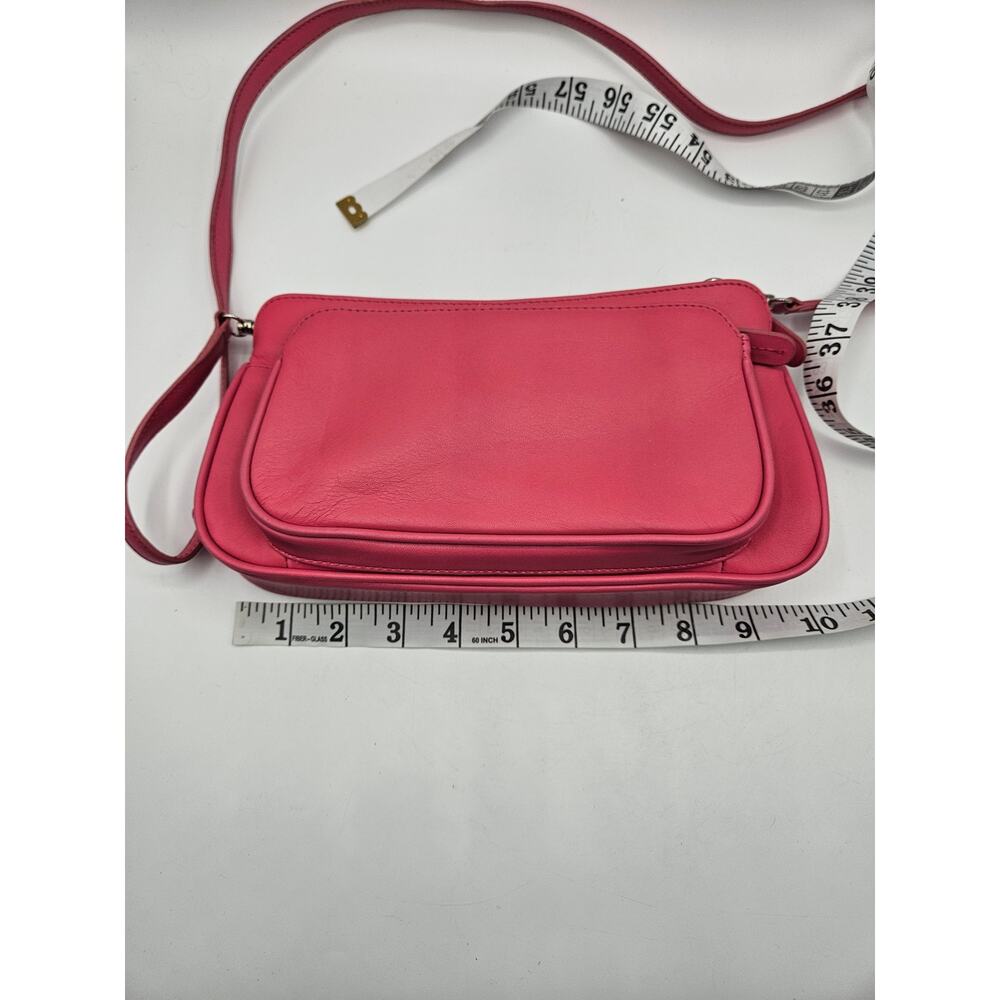 Giani Bernini Women's Pink‎ Crossbody Bag Purse Pockets Zippers Strap Removes - Picture 5 of 14